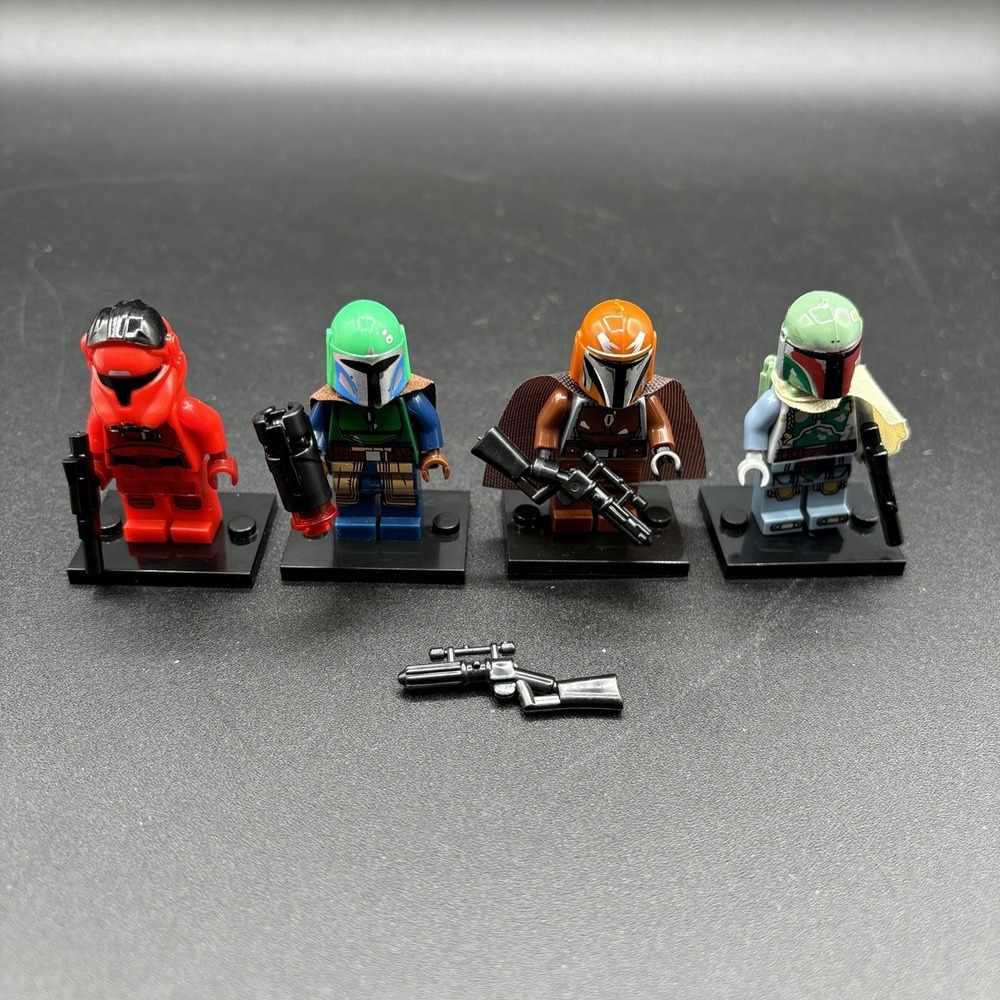Lego Star Wars Custom Minifigure Lot Boba Fett Mandalorian Tribe Warrior Vonreg